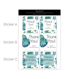 Leaves Gift Stickers