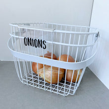 Load image into Gallery viewer, Set of 5 Storage Bin Tags Font 6