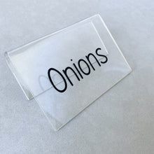 Load image into Gallery viewer, Set of 5 Storage Bin Tags Font 7