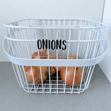 Load image into Gallery viewer, Set of 5 Storage Bin Tags Font 6