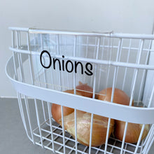 Load image into Gallery viewer, Set of 5 Storage Bin Tags Font 4