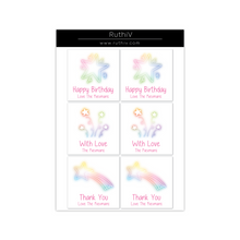 Load image into Gallery viewer, Neon Stars Gift Stickers