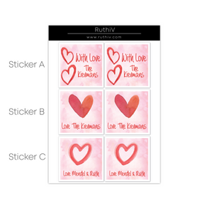 Heart Gift Stickers