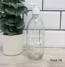 Load image into Gallery viewer, Customisable Glass Bottle White Lid