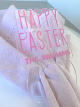Load image into Gallery viewer, Custom Pink Easter Napkin Ring Set