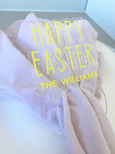 Load image into Gallery viewer, Custom Yellow Easter Napkin Ring Set