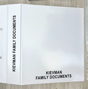 White-Small Family Document Organiser