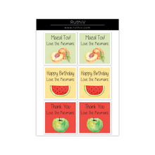 Load image into Gallery viewer, Fruit Gift Stickers