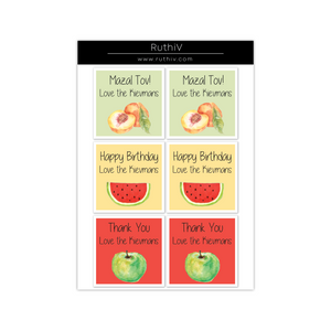 Fruit Gift Stickers