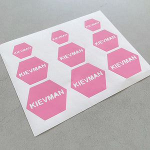 Set of 36 Custom Hexagon Label