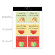 Load image into Gallery viewer, Fruit Gift Stickers