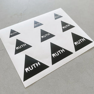 Set of 36 Custom Triangle Label