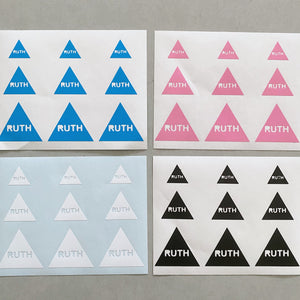 Set of 36 Custom Triangle Label