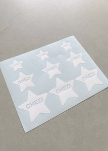 Set of 36 Custom Star Label