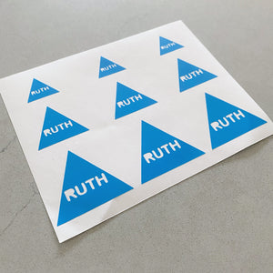 Set of 36 Custom Triangle Label