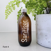 Load image into Gallery viewer, Customisable Spray Amber Glass Bottle White Lid