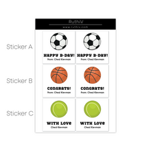 Load image into Gallery viewer, Sport Gift Stickers