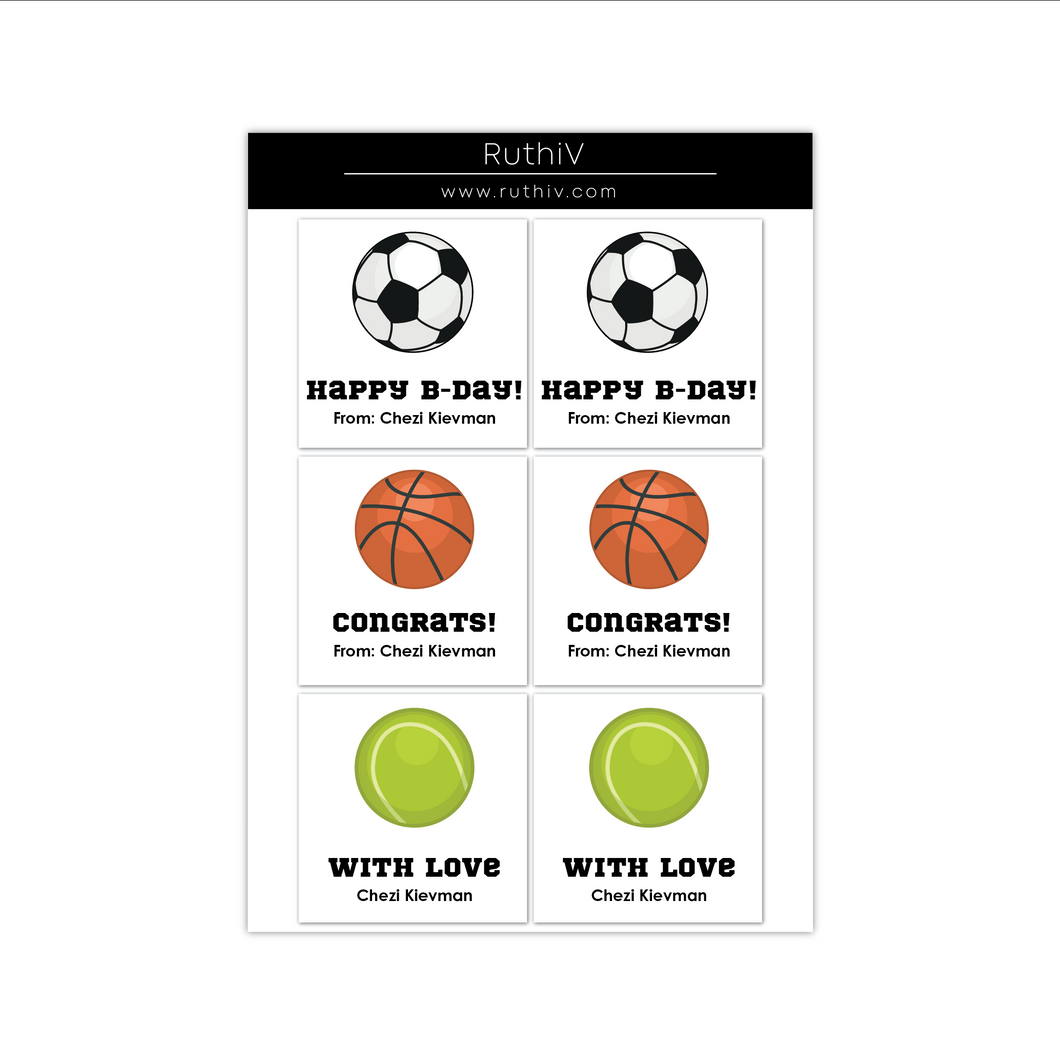 Sport Gift Stickers