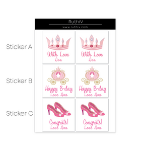 Princess Gift Stickers