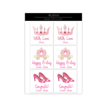 Load image into Gallery viewer, Princess Gift Stickers