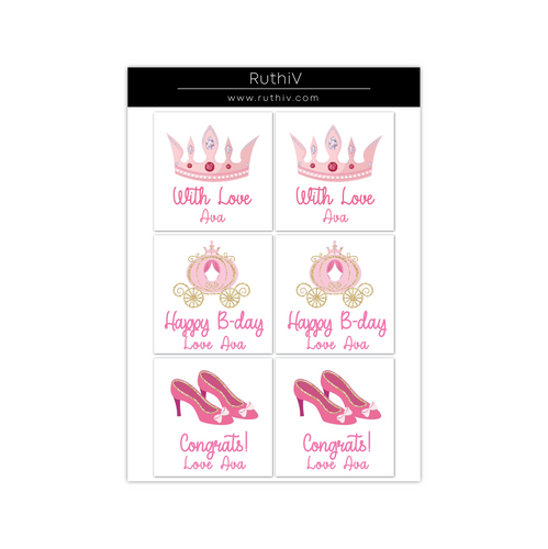 Princess Gift Stickers