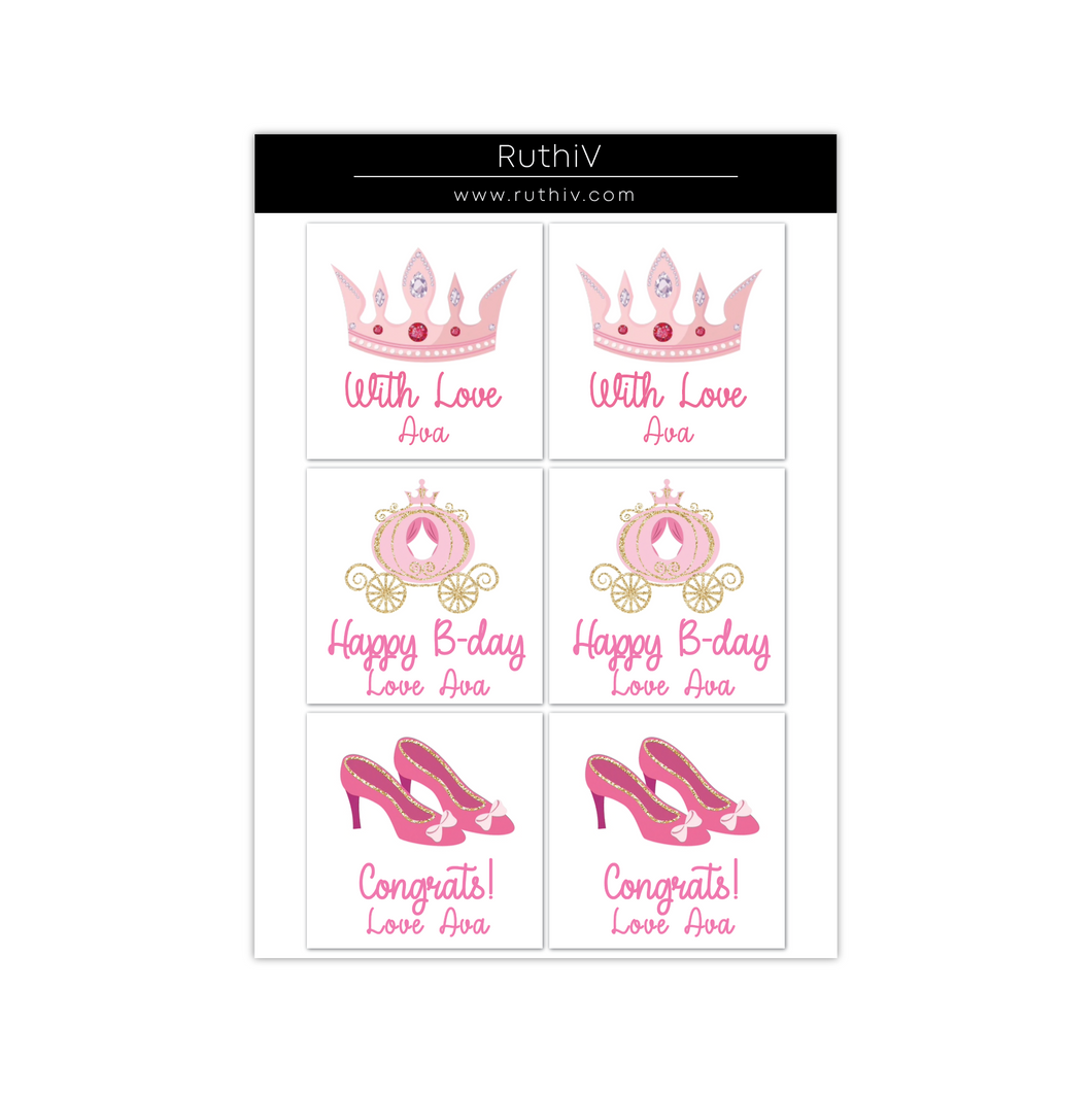 Princess Gift Stickers