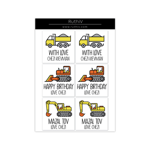 Tractor Gift Stickers