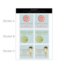 Load image into Gallery viewer, Dessert Gift Stickers