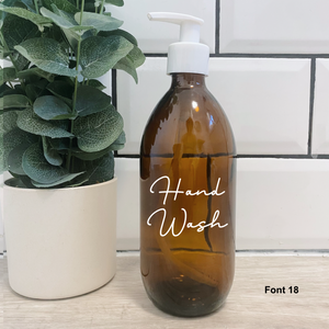 Customisable Amber Glass Bottle white Lid